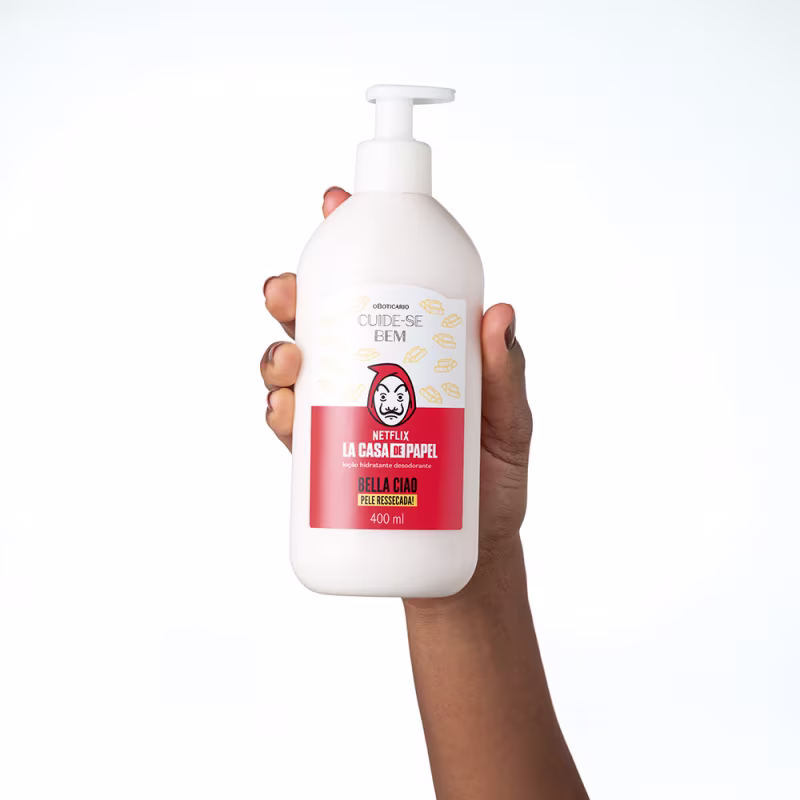 Loção Hidratante Desodorante Cuide-se Bem La Casa de Papel Bella Ciao Pele Ressecada 400ml