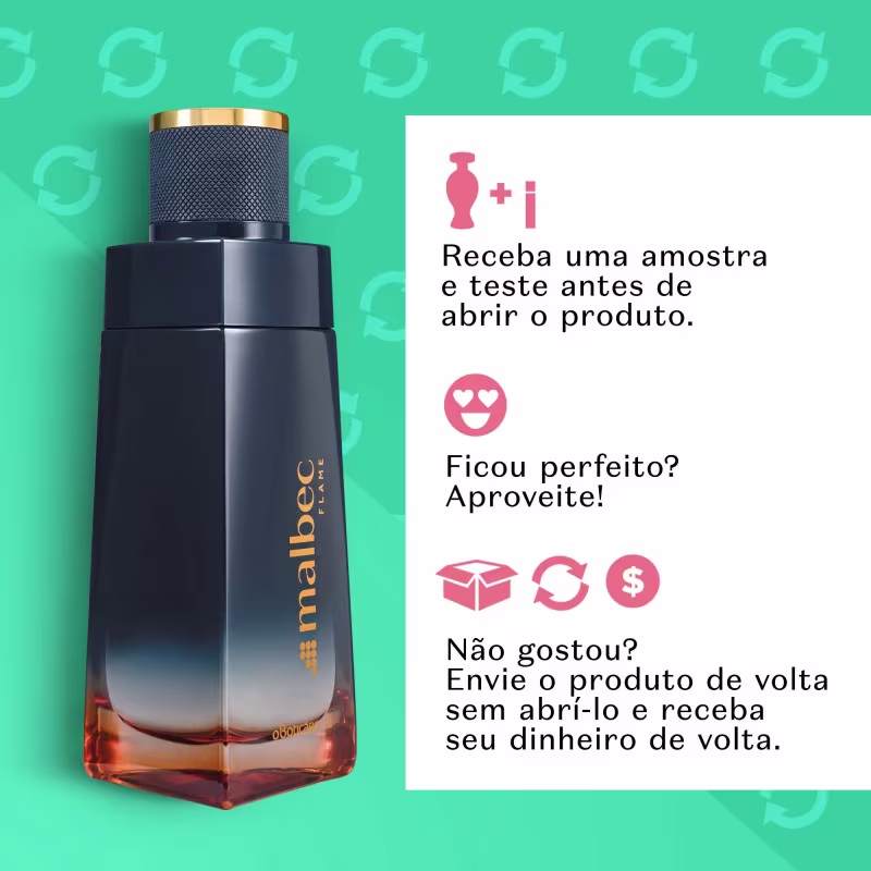 Malbec Flame o Boticário - Desodorante Colônia Masculino 100ml