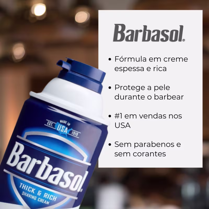 Kit Espuma de Barbear Barbasol Sensitive - 283g (com 6 unidades)