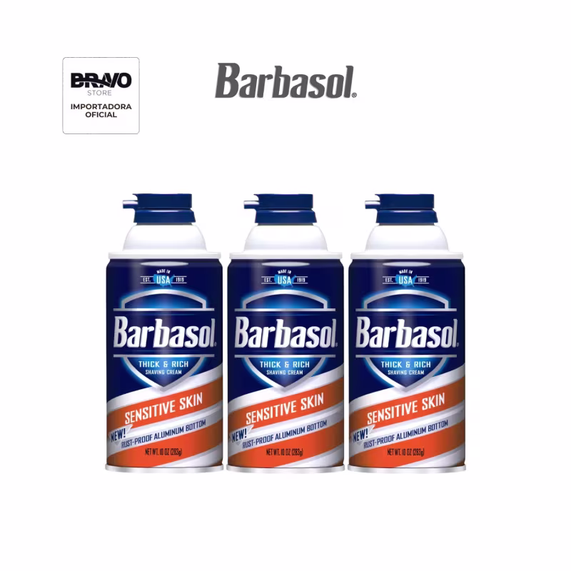 Kit Espuma de Barbear Barbasol Sensitive - 283g (com 3 unids)