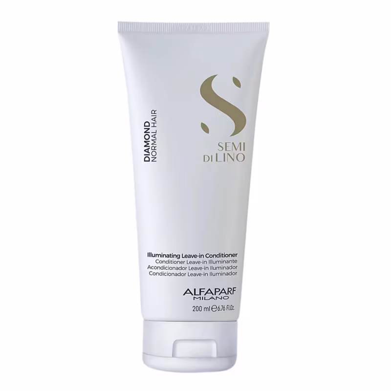 Kit Alfaparf Semi Di Lino Diamond - Shampoo 1L + Leave in 200ml + Cristalli 50ml