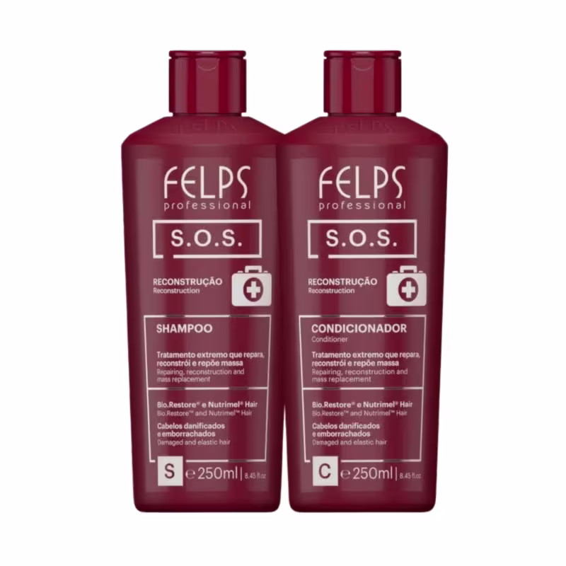 Kit Felps Liss Express Reconstrução Intensa para fios Danificados  (6 Produtos)