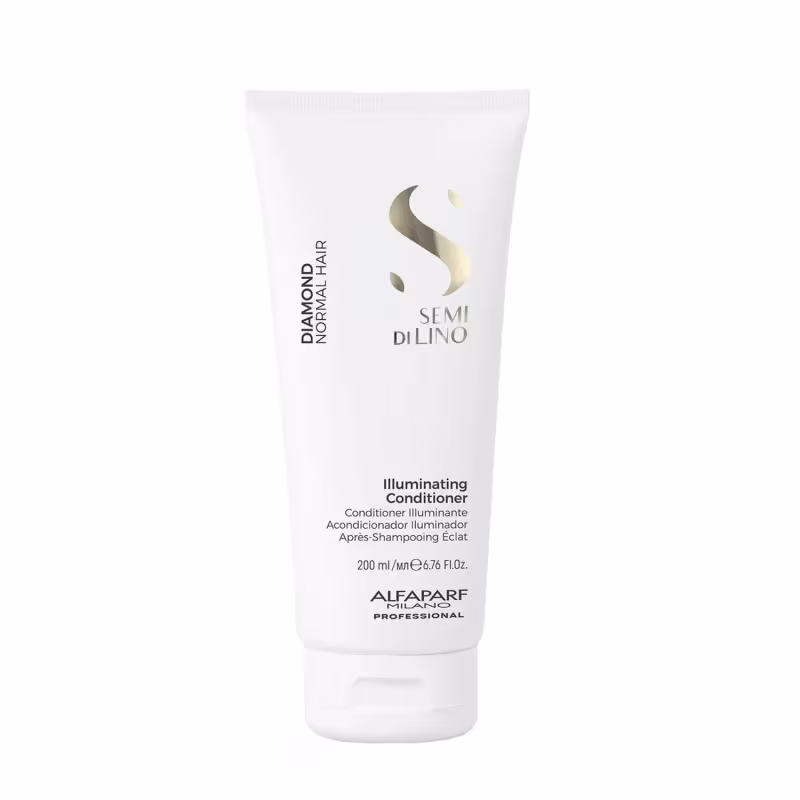 Kit Alfaparf Semi Di Lino Diamond - Shampoo 250ml + Condicionador 200ml + Fluído 125ml
