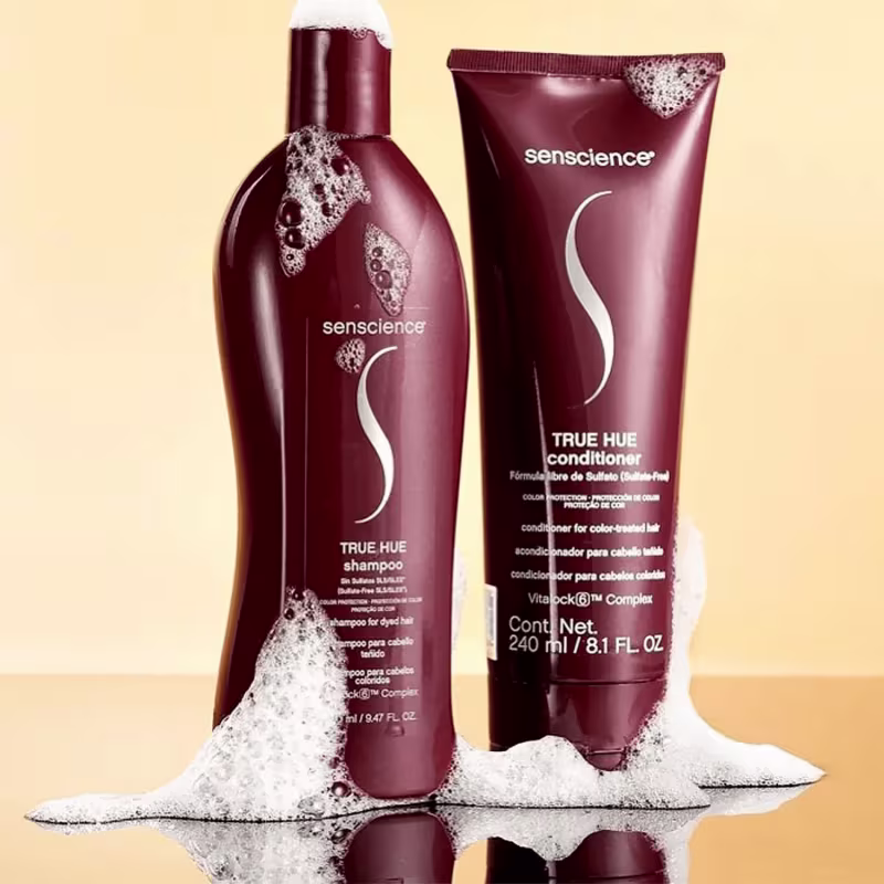 Kit Senscience True Hue Shampoo e condicionador + True hue Color sérum capilar + Másca Inner restore intensif 500g