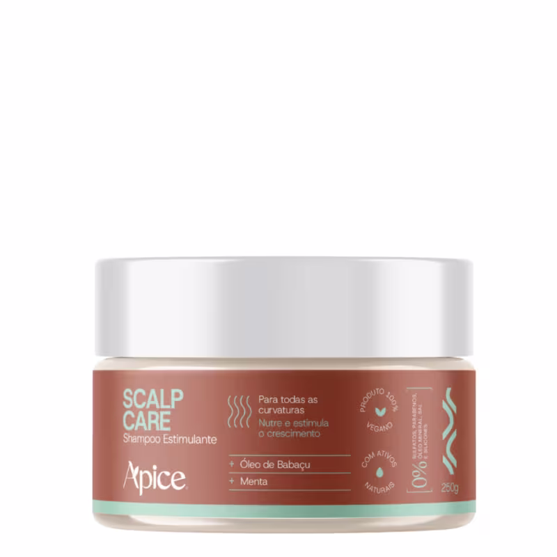 kit Shampoo Pasta, Condicionador, Máscara e Tônico Scalp Care 300ml – Apice | Detox Capilar e Crescimento Saudável