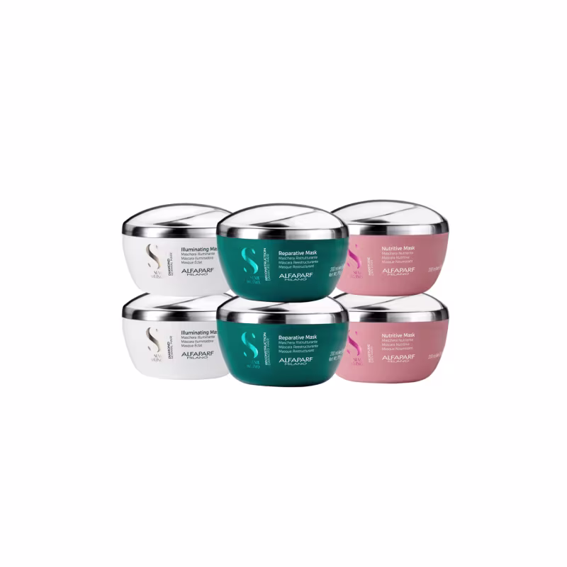 Kit Alfaparf Semi Di Lino Cronograma Capilar Duplo (6 Produtos)