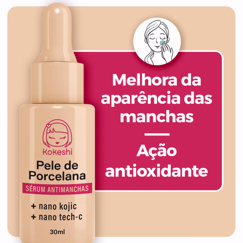 Kit Skin Care Pele de Porcelana Kokeshi e Sérum Antimanchas