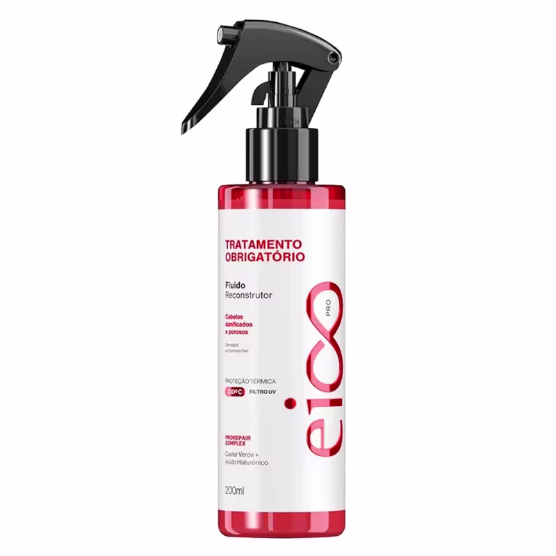 Kit Eico Pro Tratamento Obrigatório - Shampoo 300ml + Condicionador 300ml + Fluido 200ml + Booster 30ml
