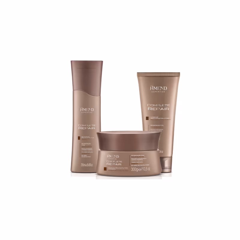 Kit Shampoo, Máscara e Creme Expertise Complete Repair - Amend