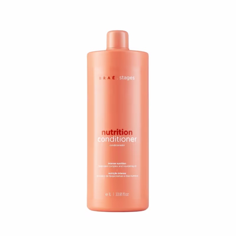 Kit Braé Stages Nutrition - Shampoo 1L + Condicionador 1L + Oil Blend 35ml