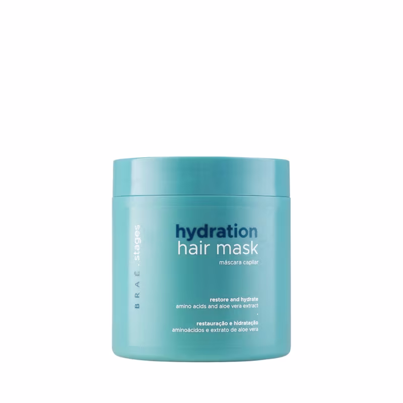 Kit Braé Stages Hydration - Shampoo 1L + Condicionador 1L + Máscara 500g + Cream Leave-in 200g