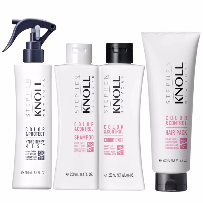 Kit Stephen Knoll Color & Control - Shampoo 250ml + Condicionador 250ml + Máscara 222g + Leave-in 250ml