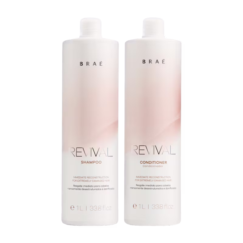 Kit Braé Revival Shampoo 1L + Condicionador 1L