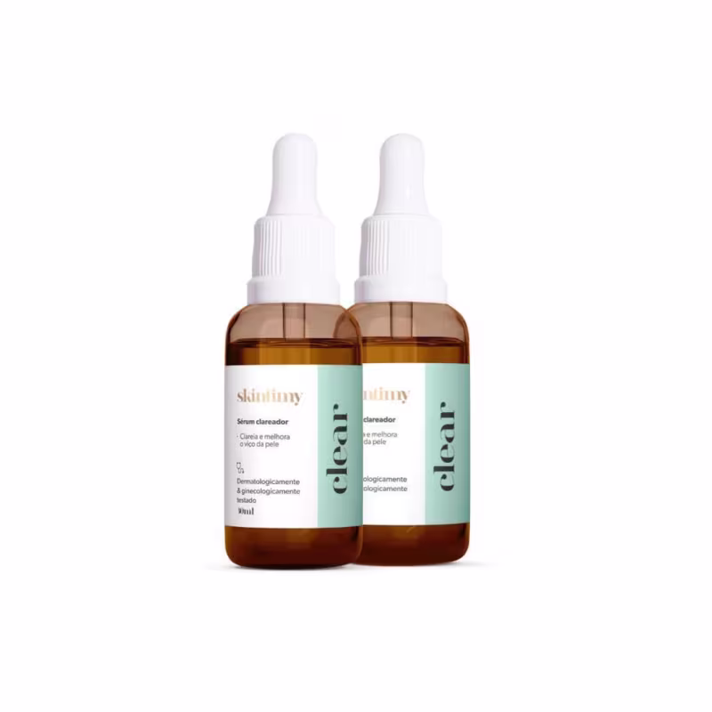 Kit Clareamento 60 Dias | 2 Séruns Clear para Clarear Axilas e Área Íntima - Skintimy