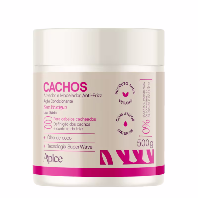 Kit Cachos Essence + Máscara Antiporosidade pH Control - Apice | Hidratação, Equilibrio do pH e Anti Frizz