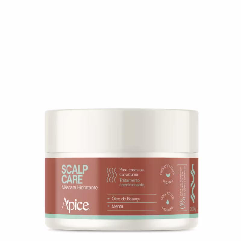 Kit Shampoo, Condicionador e Máscara Scalp Care + Creme Crespo Power - Apice | Crescimento Capilar e Definição Duradoura