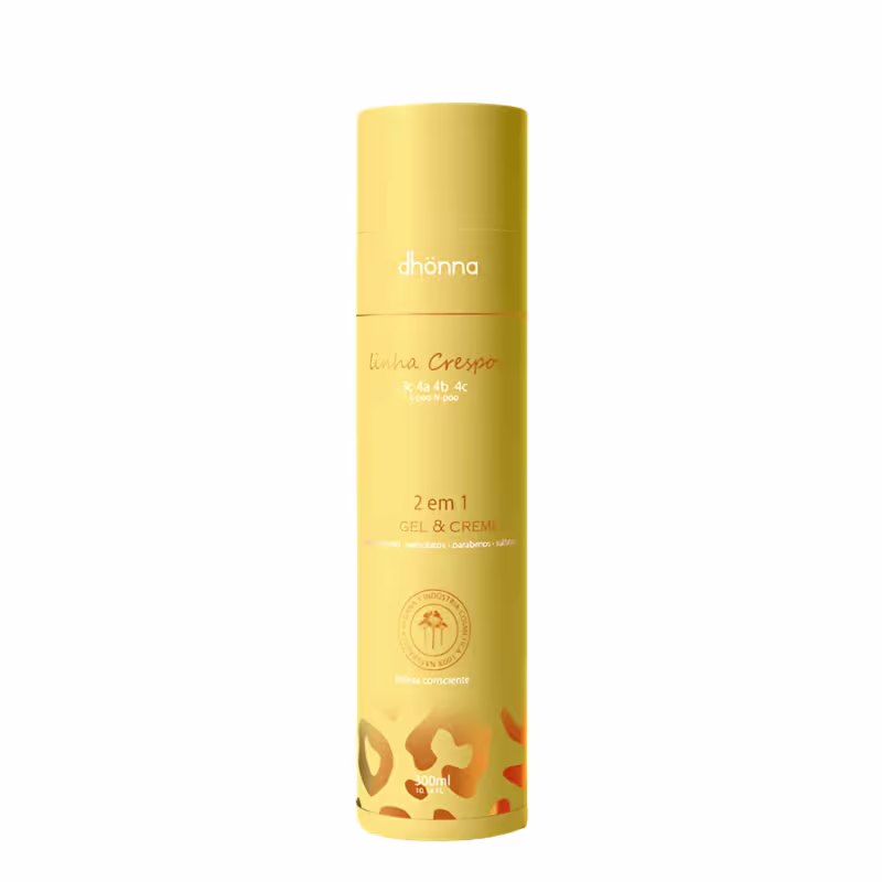 Kit Creme Crespos, Gel e Creme Crespos e Tônico Fortalecedor - Dhonna | Finalização, Definição e Brilho