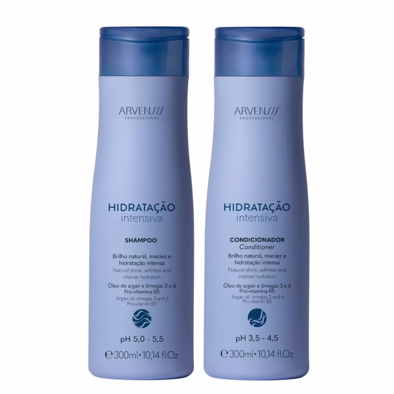 Kit Arvensis Hidratação Intensiva - Shampoo 300ml e Condicionador 300ml