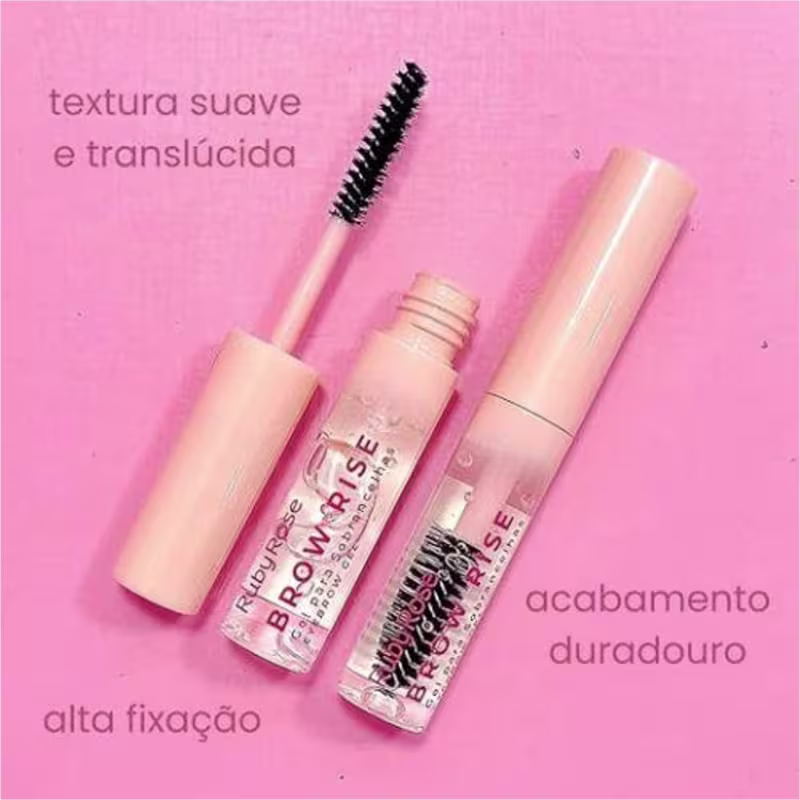 Kit Ruby Rose Gel Sobrancelha Melu+Delineador Dark Brown
