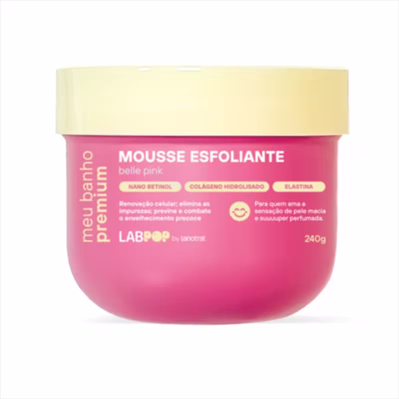 Kit Labotrat Banho Premium Belle Pink Gel Banho+Hidr+Esfo+Splash