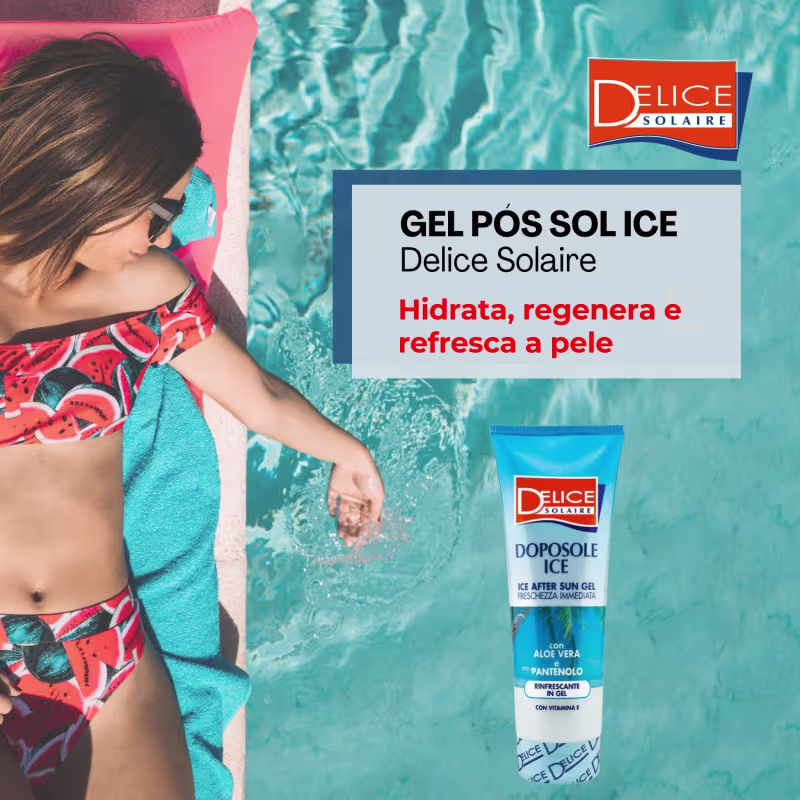 Água Bronzeadora Acqua Solare Delice Coconut 500ml + Gel Pós Sol Delice Solaire 250ml
