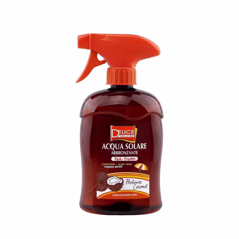 Água Bronzeadora Acqua Solare Delice Coconut 500ml + Gel Pós Sol Delice Solaire 250ml