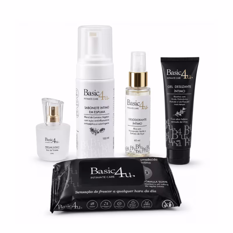 Kit Best-Sellers Basic4u: Os mais Amados Rotina íntima completa