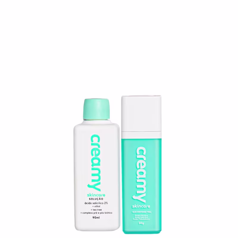 Kit Creamy Skincare Glicointense Peel + Ácido Salicílico (2 Produtos)