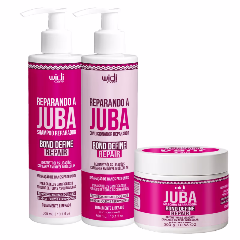 Kit Widi Care Juba Bond Repair Shampoo, Condicionador, Máscara
