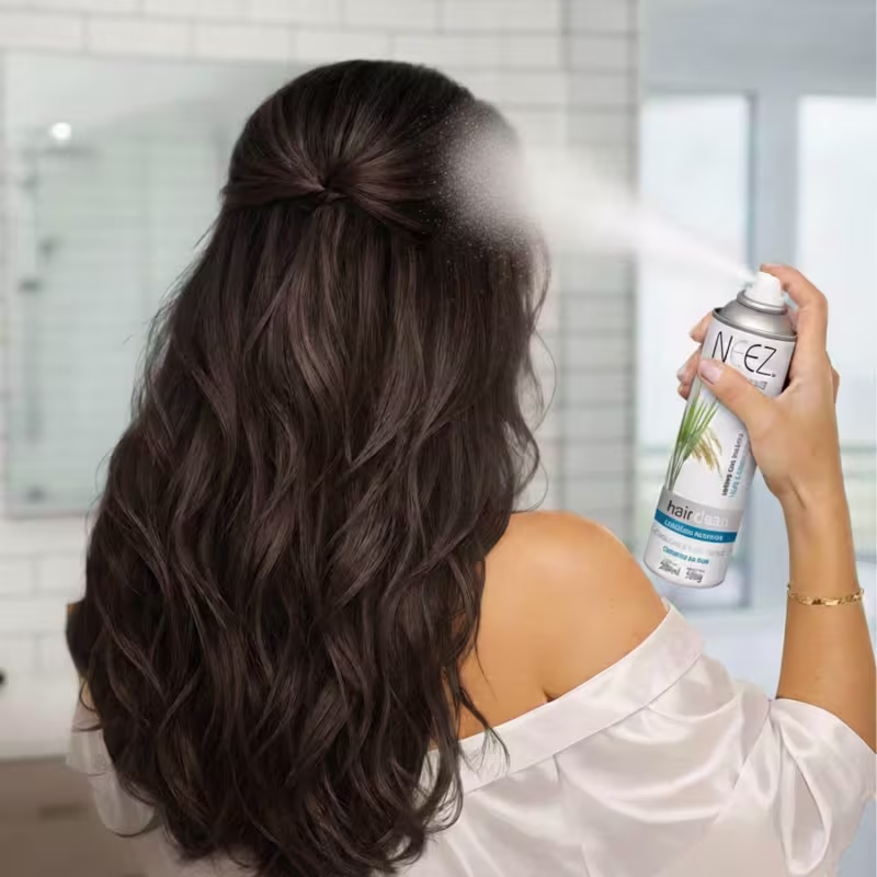 Kit 4 Shampoo A Seco Para Cabelos Normais Neez Profissional Maciez Limpeza Revitalizante 250ml