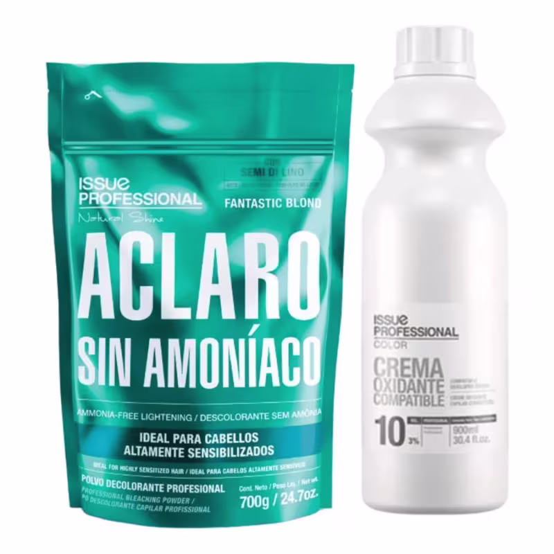 Kit Issue Professional - Fantastic Blonde 700g Sem Amonia + Ox de 10V 900ml