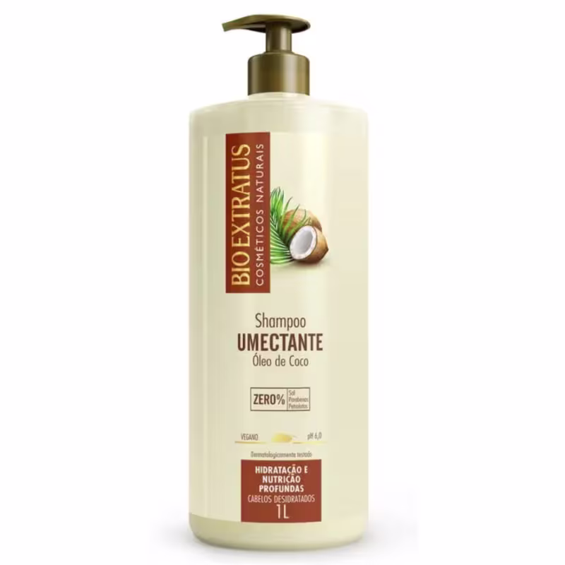 Shampoo e Condicionador Umectante Kit Bio Extratus 1 Litro