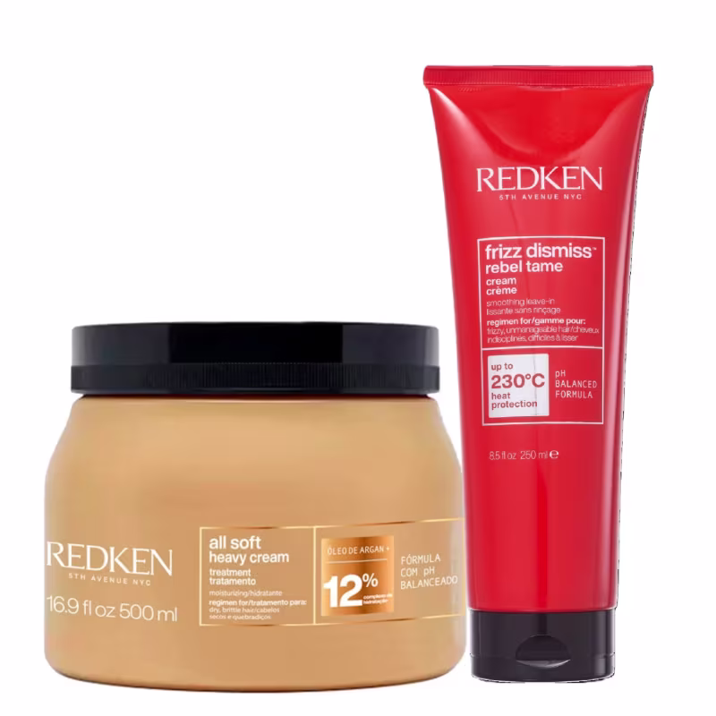 Duo Redken All Soft Frizz Dismiss Duplo Condicionamento (2 Produtos)