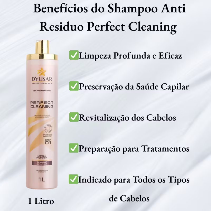 Kit Escova Progressiva Sem Formol Profissional Perfect Plastia 1L Pincel e Cumbuca Dyusar