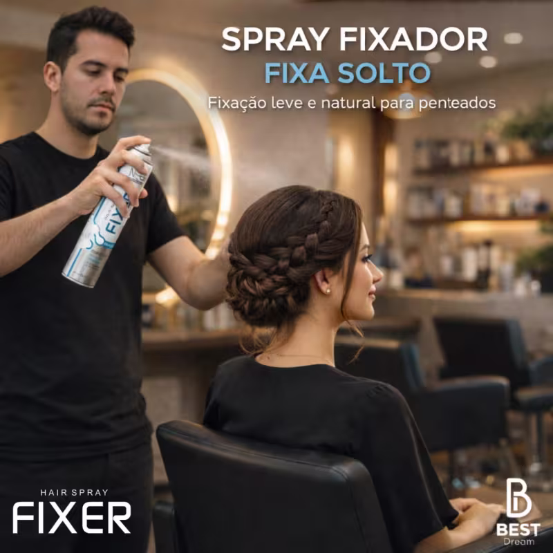 Kit 6 Spray Fixador De Cabelo Profissional Neez Laque Capilar Fixa Solto Longa Duração 250ml