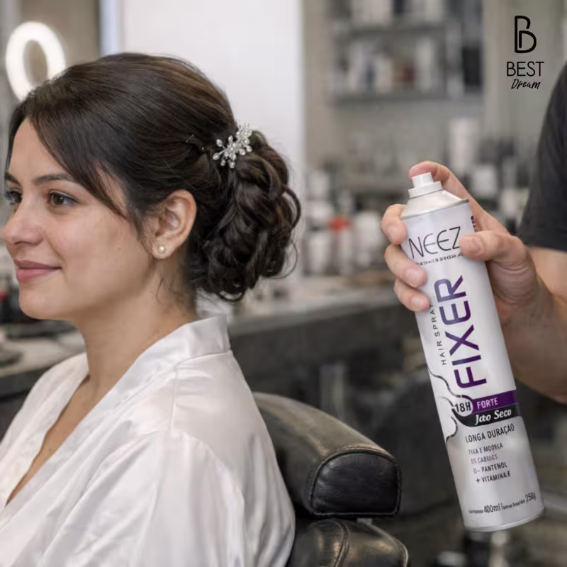 Kit 6 Spray Fixador De Cabelo Profissional Neez Laque Capilar Fixação Forte 18 Horas 250ml