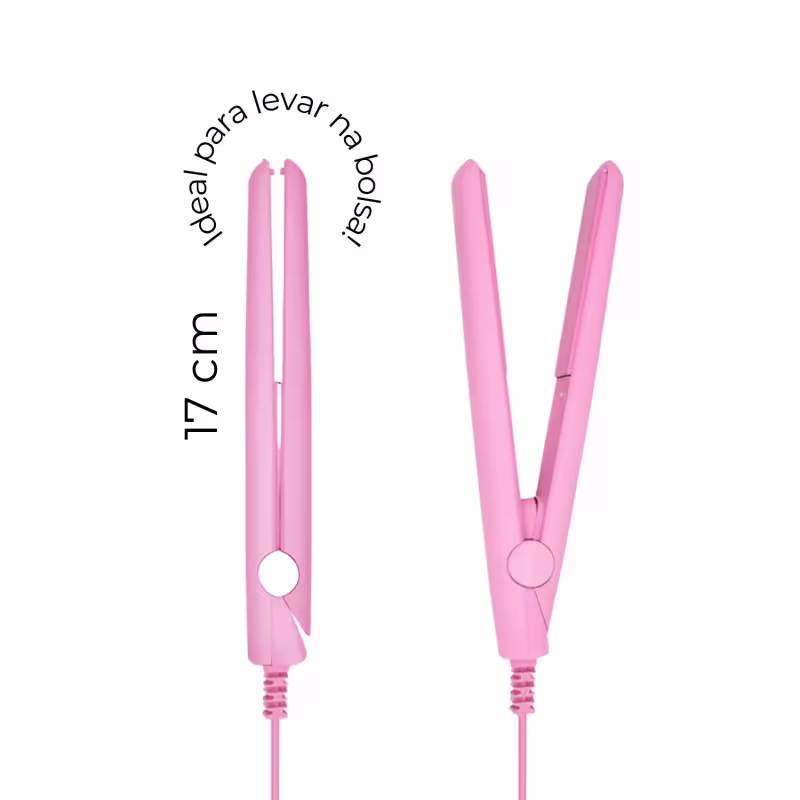 Kit presente Love my Hair com mini pranchinha