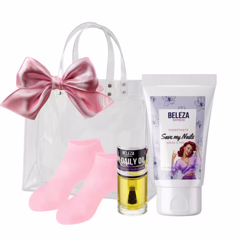 Kit hidratante para pés macios Save My Nails Beleza Express