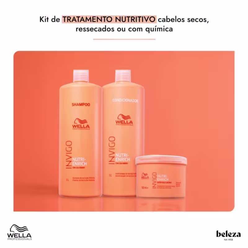 Kit Wella Professionals Invigo Nutri-Enrich Salon Trio (3 Produtos)
