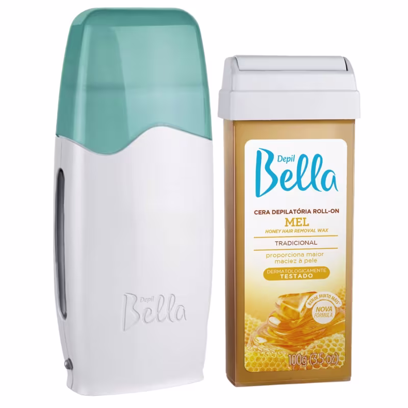 Aparelho Depilação Depil Bella Roll On + 1 Cera Quente Mel