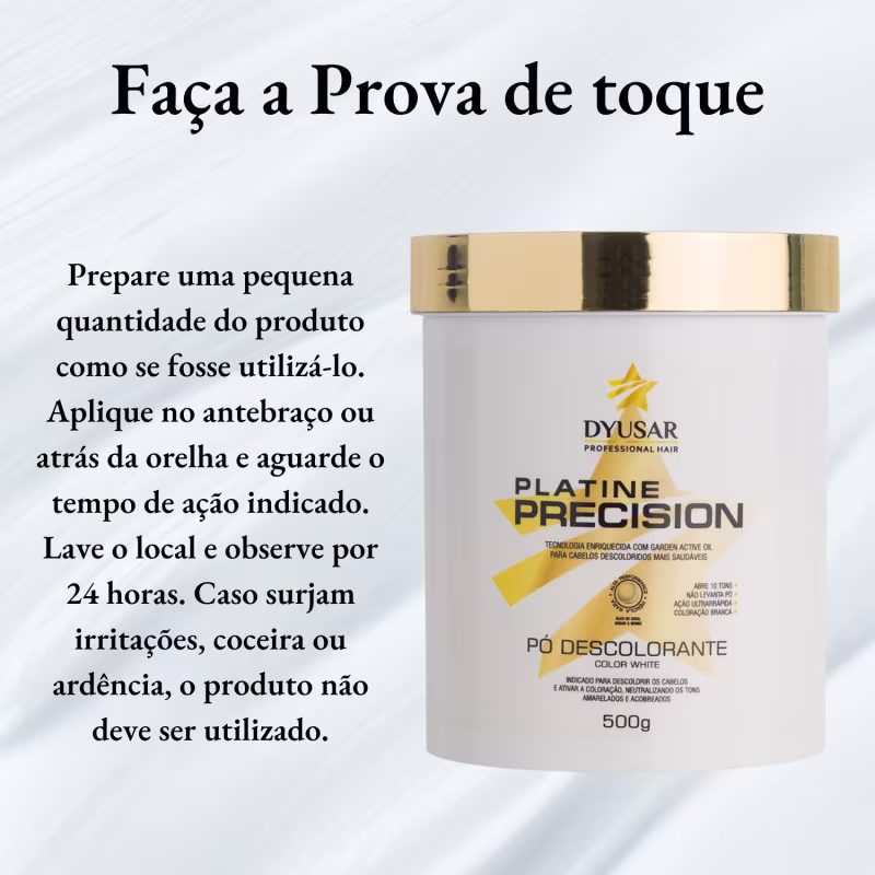 Kit 2 Po Descolorante Platine Precision White Dyusar 500g