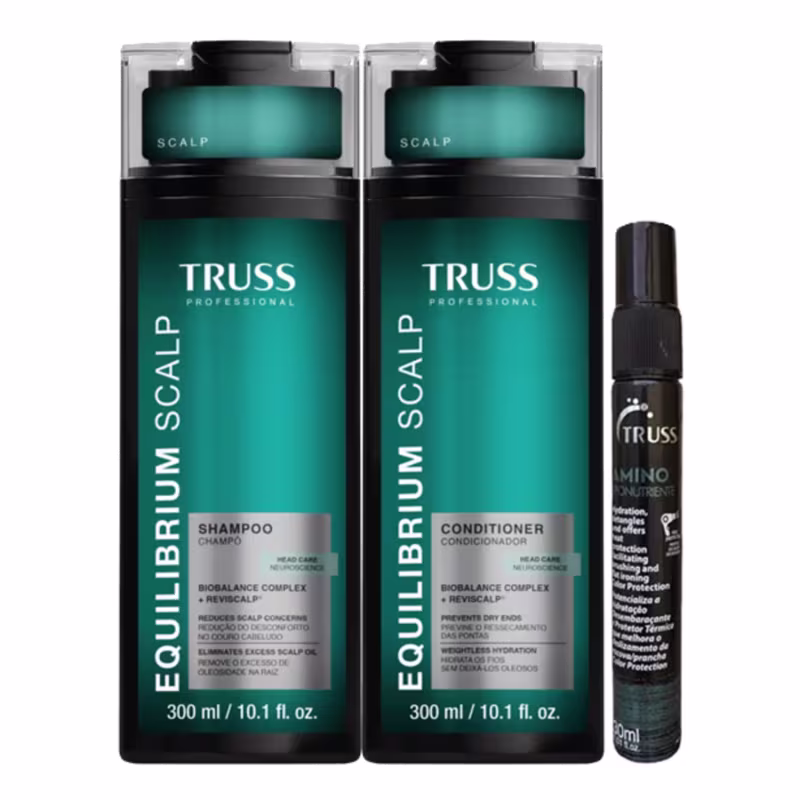Kit Truss Equilibrium Scalp + Caneta Amino 30ml (3 Produtos)