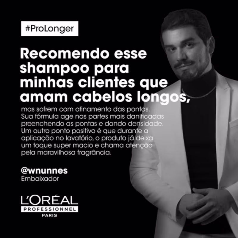 Kit Loreal Pro Longer Shampoo 1500ml + Leave-in 150ml + Máscara 250ml