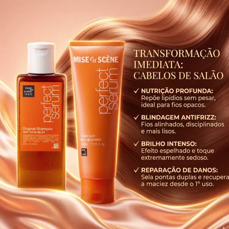 Mise en Scène Duo Perfect Sérum  Sh. 200m l+ Máscara Mini 30g