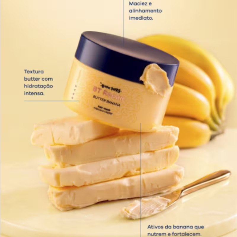 Kit Braé Stages By Bruna Tavares Óleo Condicionante Repair Butter Banana 60ml + Máscara Condicionante Repair Butter Banana 200g