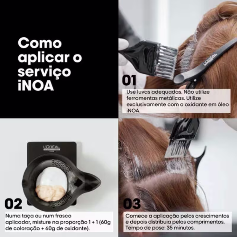 Kit L'Oréal Professionnel Inoa - Oxidante 20 Volumes 60ml (3 unidades)