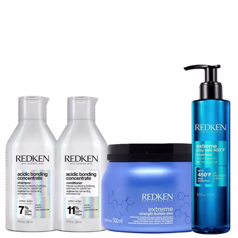 Kit Redken Acidic Bonding Concentrate Home with Extreme Play Safe (4 Produtos)