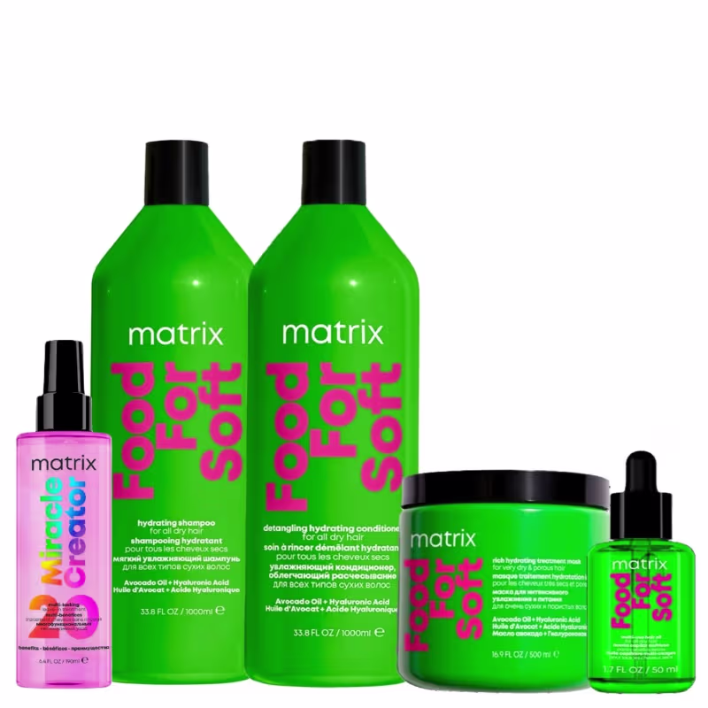 Kit Matrix Food For Soft Hidratação Intensa e Completa (5 Produtos)