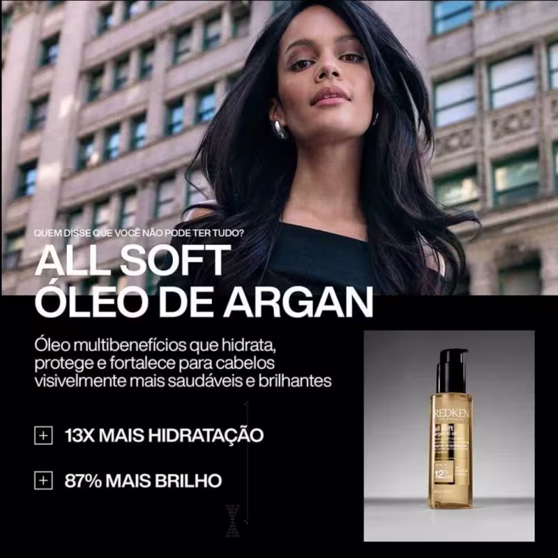 Kit Redken All Soft Moisture Restore Intense Salon (5 Produtos)