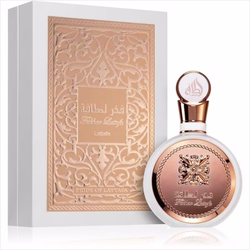 Conjunto Fakhar Rose Lattafa Perfumes Feminino - Eau de Parfum 100ml + Body Mist 250ml